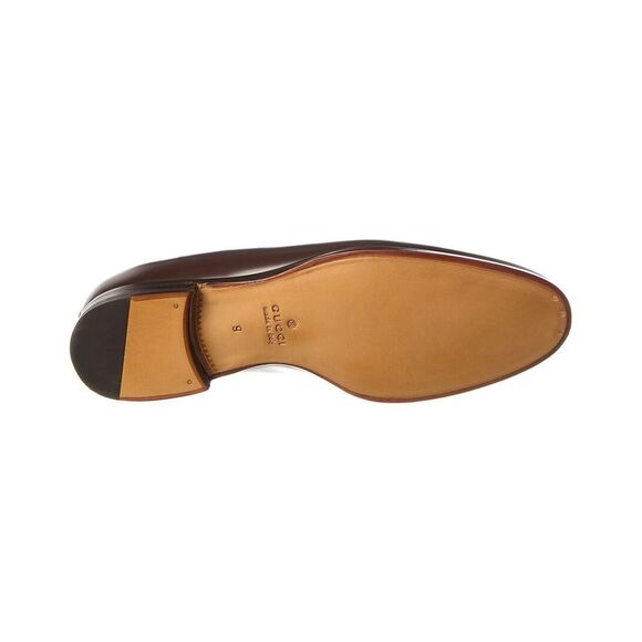 Gucci Leather Moccasin, Brown - Picture 4 of 5